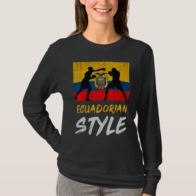 Ecuadorian Boxing Style Ecuador Pride Boxing Men B T-Shirt (Front)