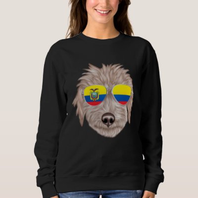 Ecuadorian Flag Bedlington Terrier Dog Ecuador Poc Sweatshirt