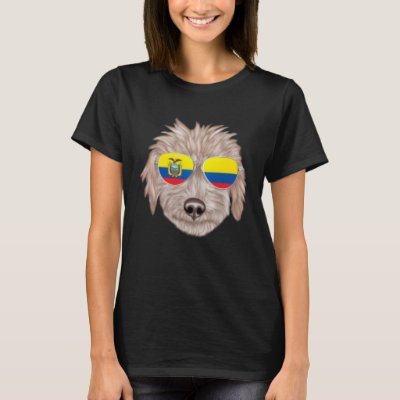 Ecuadorian Flag Bedlington Terrier Dog Ecuador Poc T-Shirt