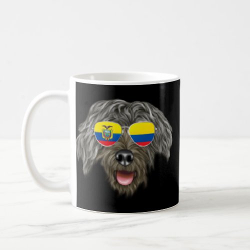 Ecuadorian Flag Bergamasco Sheepdog Dog Ecuador Po Coffee Mug