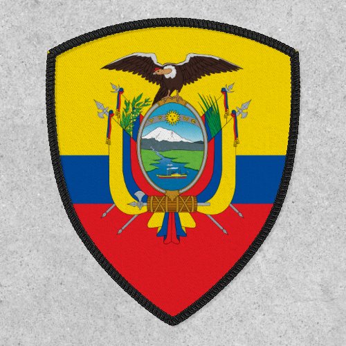 Ecuadorian Flag  Coat of Arms Flag of Ecuador Patch