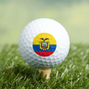 Ecuadorian Flag, Flag of Ecuador Golf Balls