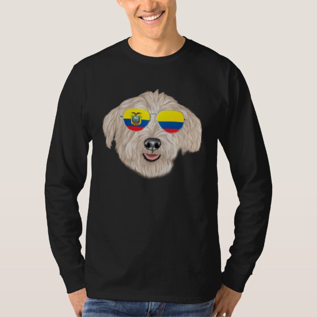 Ecuadorian Flag Glen of Imaal Terrier Dog Ecuador  T-Shirt (Front)