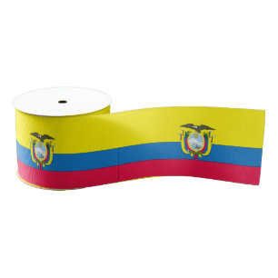 Ecuadorian flag grosgrain ribbon