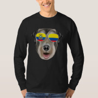 Ecuadorian Flag Irish Wolfhound Dog Ecuador Pocket