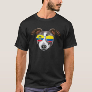 Ecuadorian Flag Italian Greyhound Dog Ecuador Pock T-Shirt