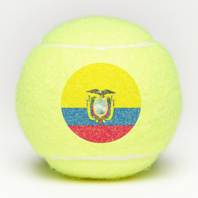 Ecuadorian flag tennis balls (Front)