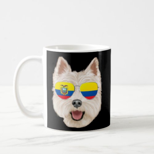 Ecuadorian Flag West Highland White Terrier Ecuado Coffee Mug