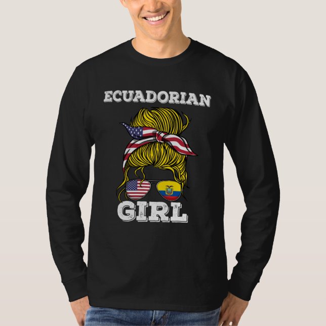 Ecuadorian Girl Ecuador Roots T-Shirt (Front)