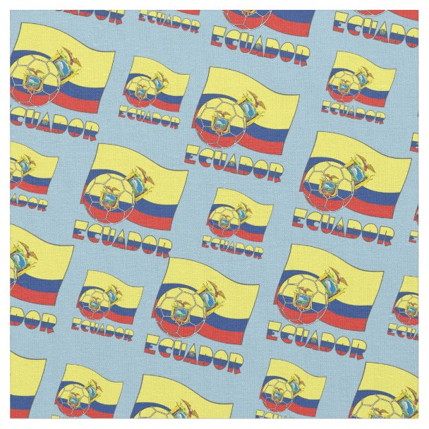 Flag of Ecuador Fabric | Zazzle