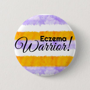 Eczema warrior  6 Cm Round Badge Button