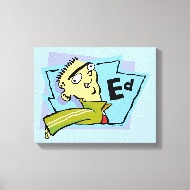 Ed Character Graphic Canvas Print (Front)