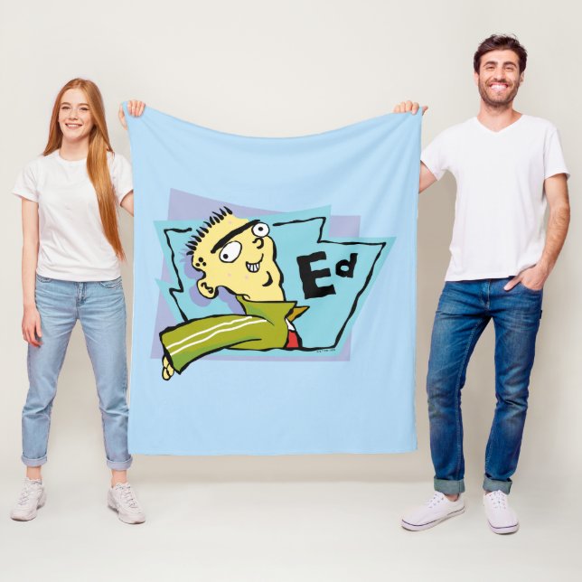 Ed Character Graphic Fleece Blanket (In Situ)