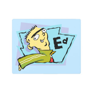 Ed Character Graphic Metal Print