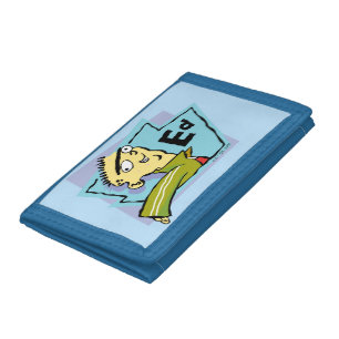 Ed Character Graphic Tri-fold Wallet