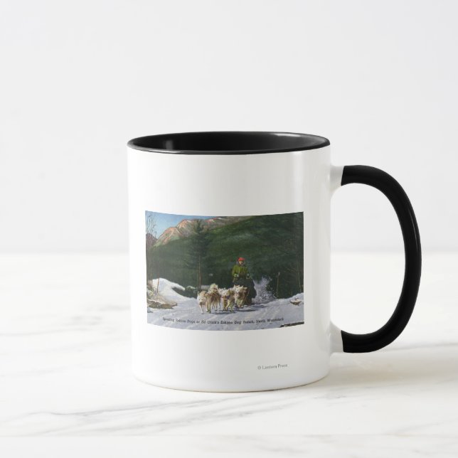 Ed Clark's Eskimo Dog Ranch, Dogsledding Mug (Right)