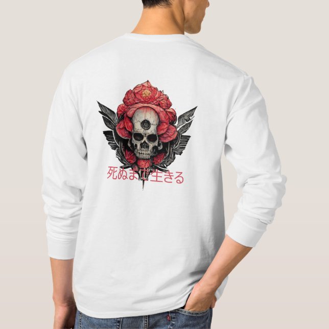 Ed Easy - Skull, Rose, Guns, Tattoo Tshirt (Back)