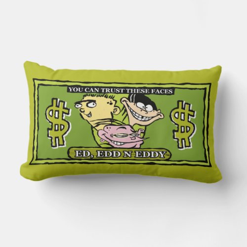 Ed Edd n Eddy Dollar Bill Lumbar Pillow