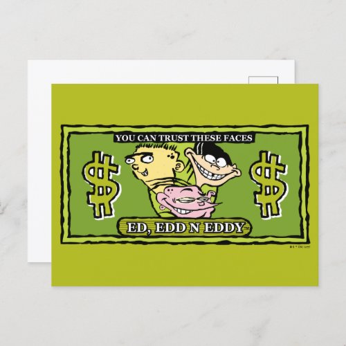 Ed Edd n Eddy Dollar Bill Postcard