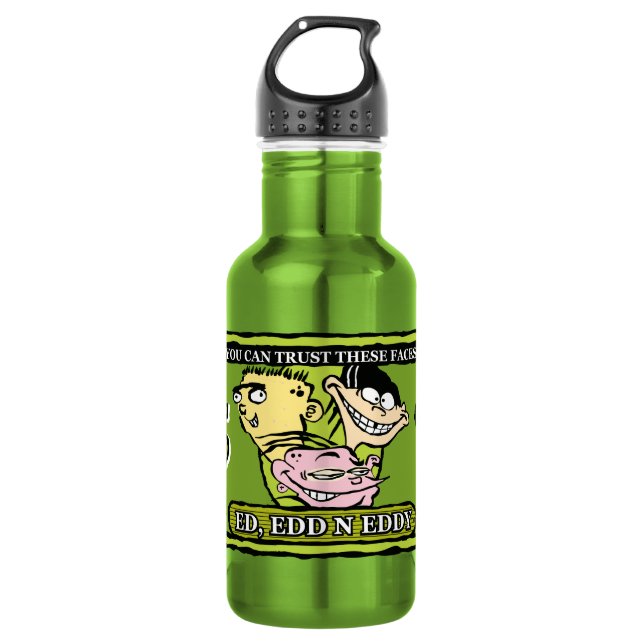 Ed, Edd, n Eddy Dollar Bill Stainless Steel Water Bottle (Front)