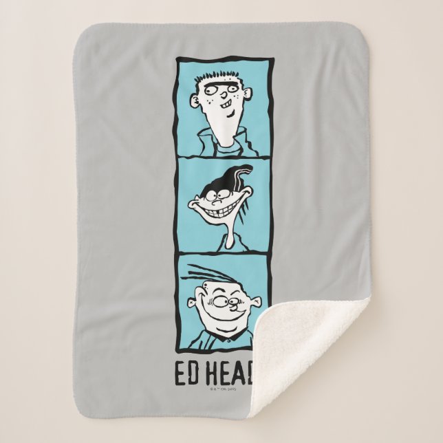 Ed, Edd, n Eddy - Ed Heads Sherpa Blanket (Front)