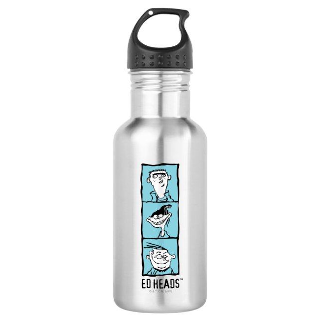 Ed, Edd, n Eddy - Ed Heads Stainless Steel Water Bottle (Front)