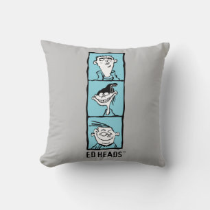 Ed, Edd, n Eddy - Ed Heads Throw Pillow