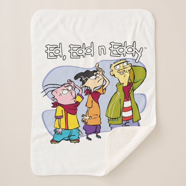 Ed, Edd, n Eddy Hand Signs Sherpa Blanket (Front)