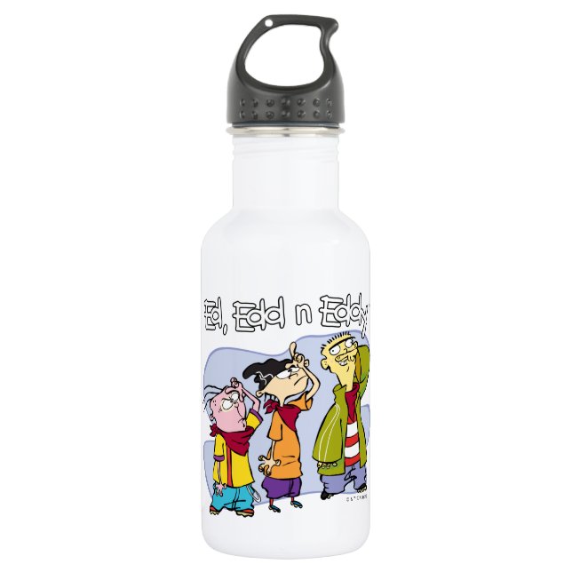 Ed, Edd, n Eddy Hand Signs Stainless Steel Water Bottle (Front)