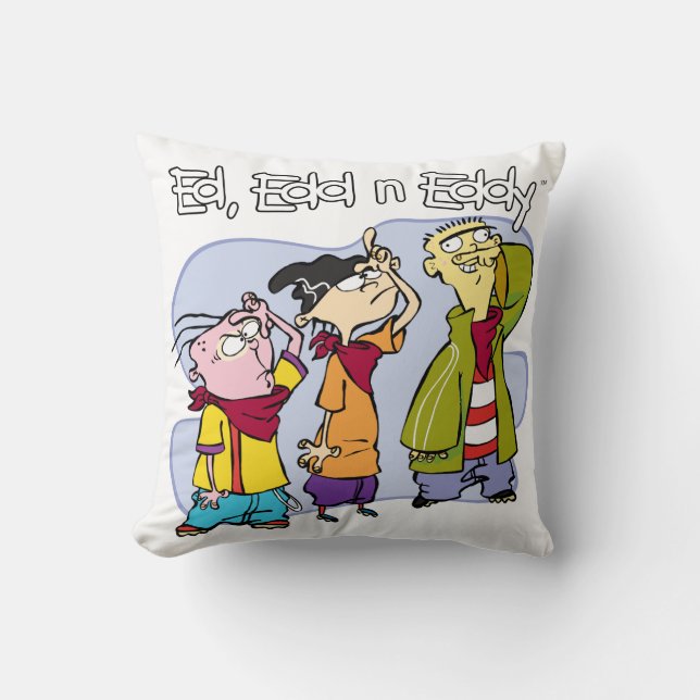 Ed, Edd, n Eddy Hand Signs Throw Pillow (Front)