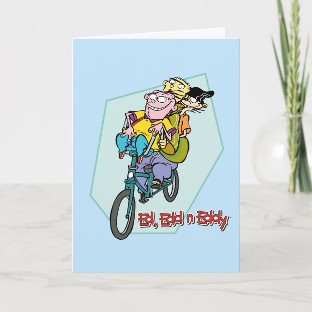 Ed, Edd, n Eddy on a Bike Card (Front)