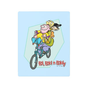 Ed, Edd, n Eddy on a Bike Metal Print