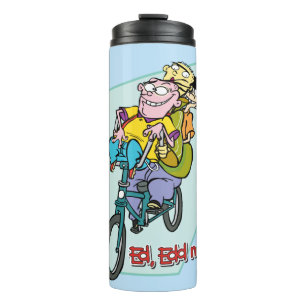 Ed, Edd, n Eddy on a Bike Thermal Tumbler