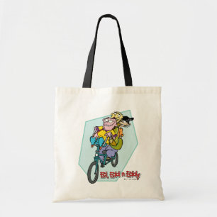 Ed, Edd, n Eddy on a Bike Tote Bag