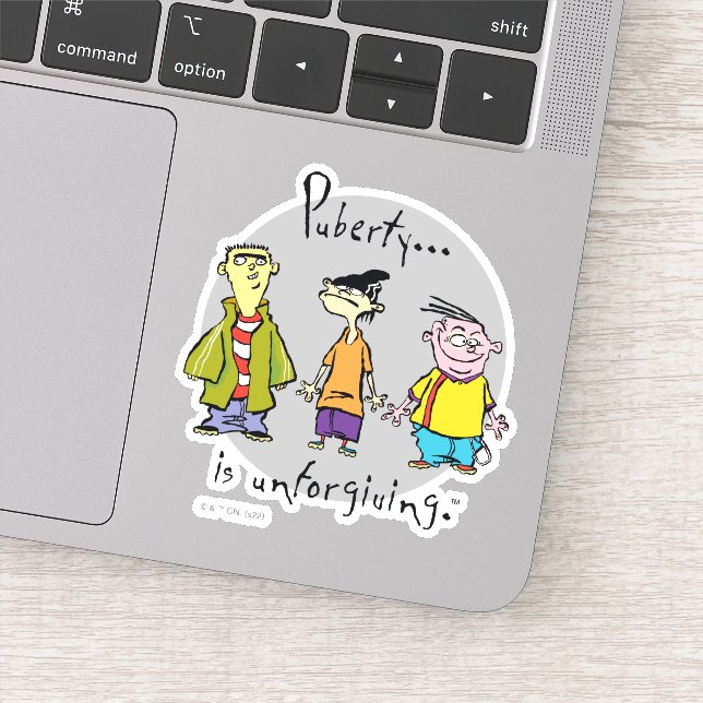 Ed, Edd, n Eddy - Puberty Is Unforgiving Sticker (Detail)