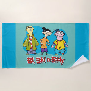 Ed, Edd, n Eddy Smiling Beach Towel