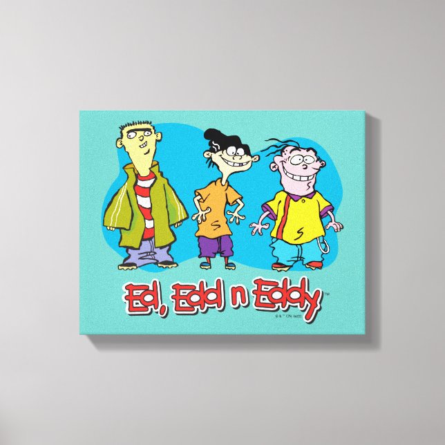 Ed, Edd, n Eddy Smiling Canvas Print (Front)