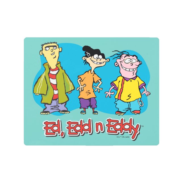 Ed, Edd, n Eddy Smiling Metal Print (Front)