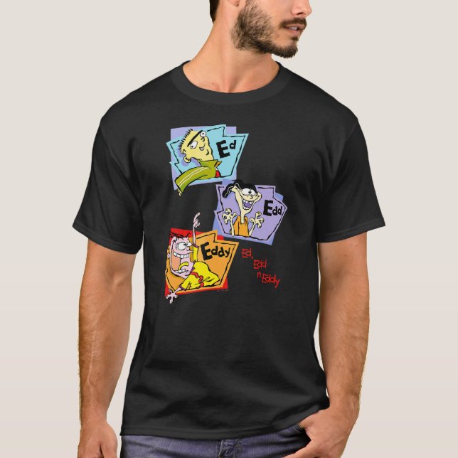 Ed Edd N Eddy Stacked Group Panels T-Shirt (Front)