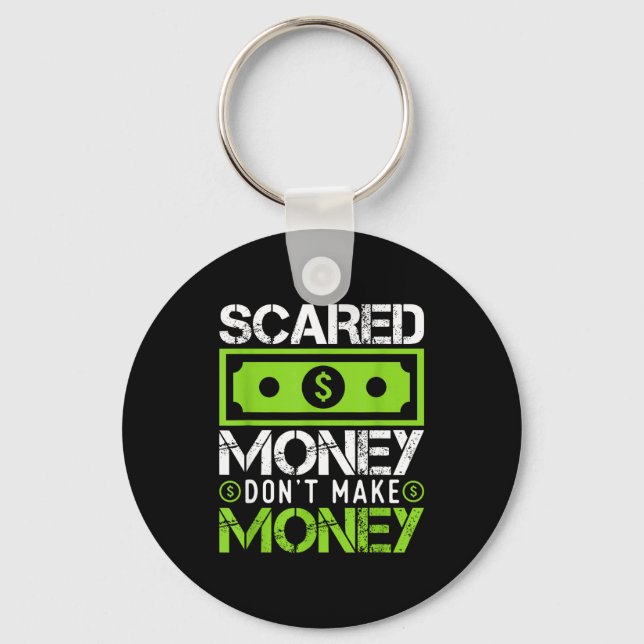 Ed Money Dont Make Money Dollar Cash Graphic Boss  Keychain (Front)