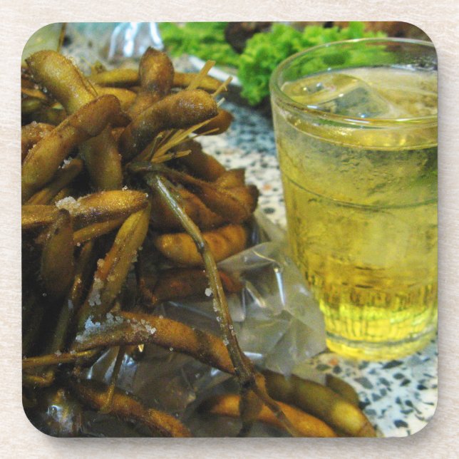 Edamame Thai Style Beverage Coaster (Front)