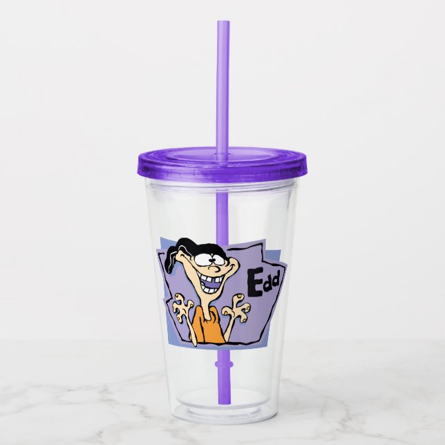 Edd Character Graphic Acrylic Tumbler (Front)