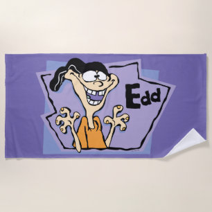 Edd Character Graphic Beach Towel