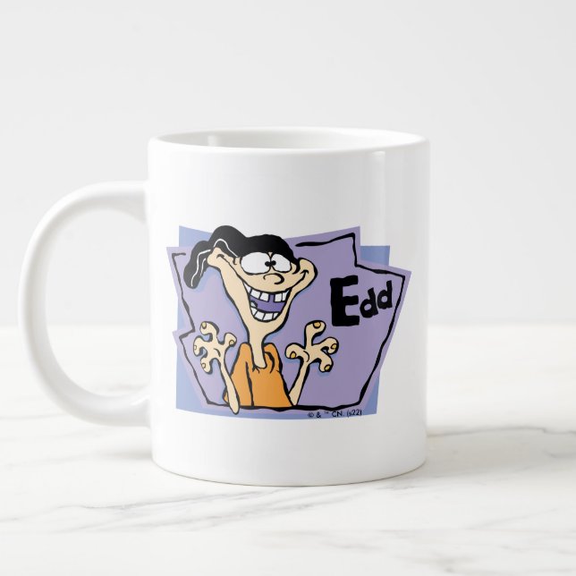 Edd Character Graphic Giant Coffee Mug (Left)
