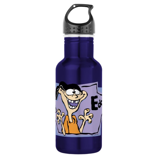Edd Character Graphic Stainless Steel Water Bottle (Front)