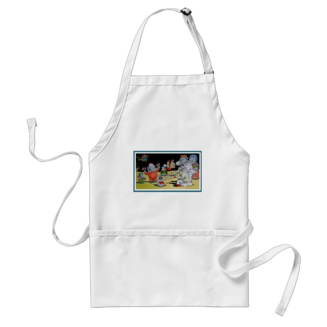 Eddie Elephant and Friends Adult Apron (Front)