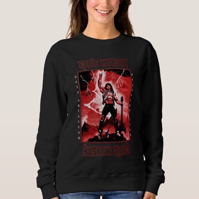 Eddie Munson Lightning Guitar Power Sweatshirt (Front)