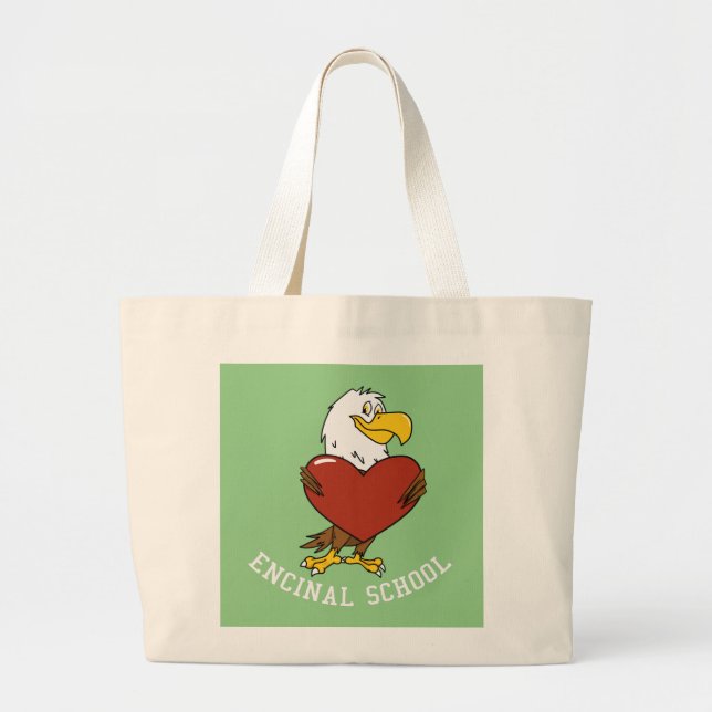 Eddie the Eagle Heart Tote (Front)