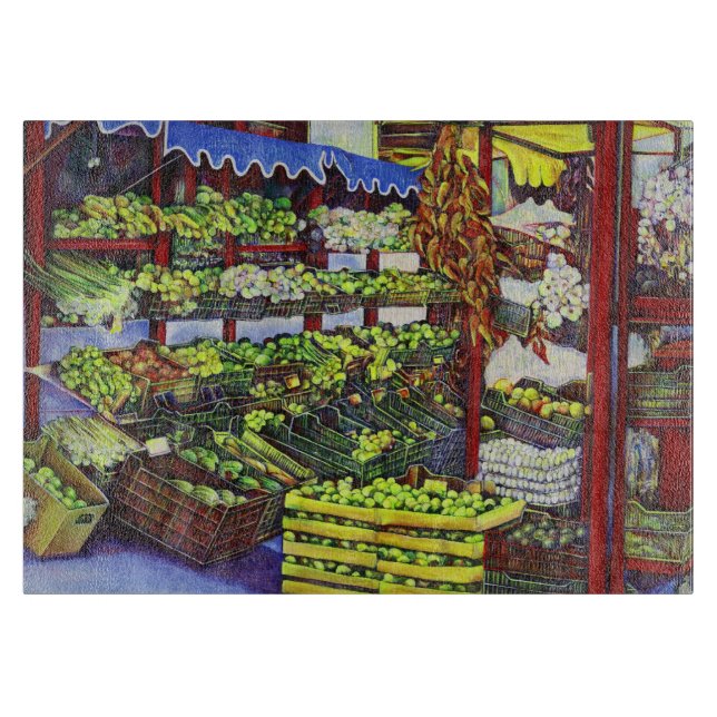 Eddie's Market, Hungary Cutting Board (Front)