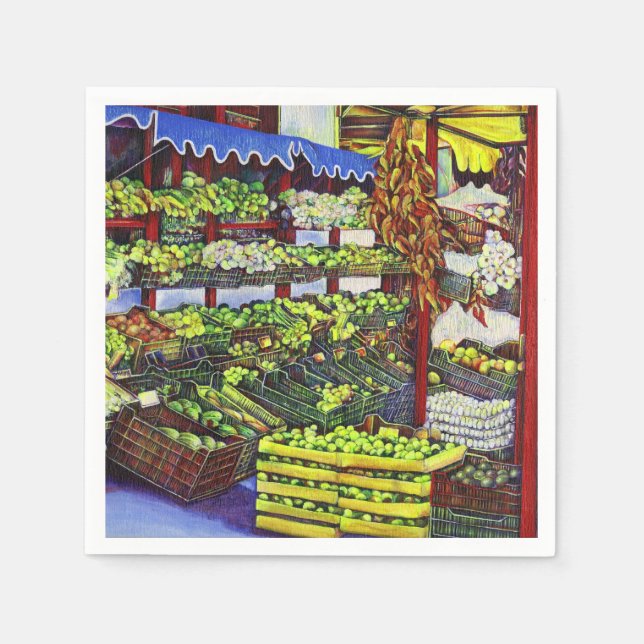 Eddie's Market, Hungary Paper Napkins (Front)